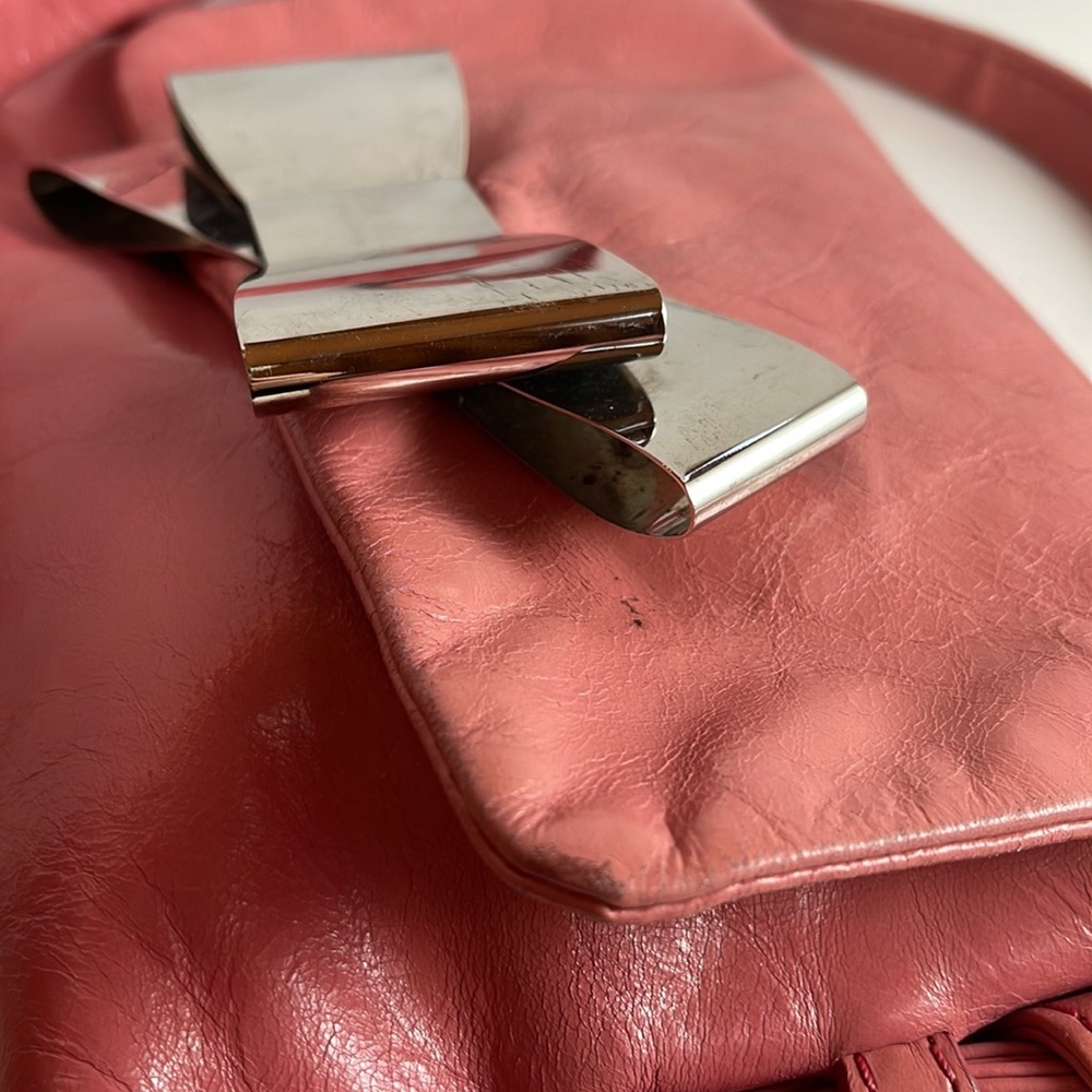 Sonia Rykiel Pink With Bow Crossbody Bag - Picture 8 of 16